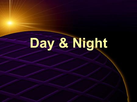 Day & Night. The Earth spins on its axis The spinning is called ROTATION The direction of rotation is counterclockwise if you are looking at it as if.