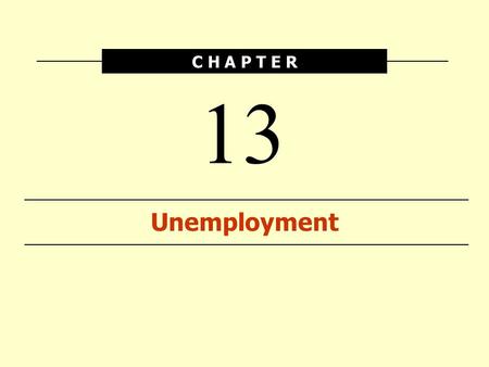 C H A P T E R Unemployment 13. © 2003 South-Western 2 Pattern of Unemployment Rates over Time and Across Demographic Groups, 1950–2001 Figure 13.1 SOURCE: