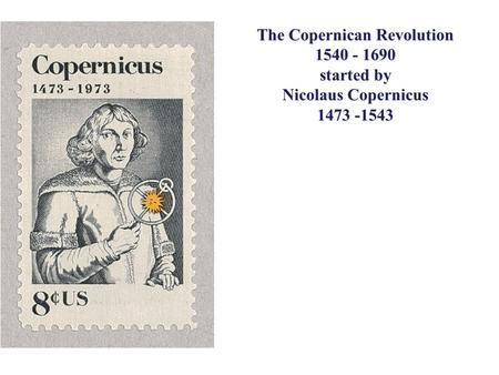 The Copernican Revolution