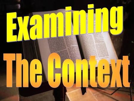 Introduction We are continuing a series of lessons on “How to Study the Bible” as 2 weeks ago we studied “How to Handle the Bible Accurately” and last.