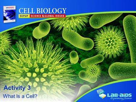 What Is a Cell?. Activity 3: What Is a Cell? LIMITED LICENSE TO MODIFY. These PowerPoint® slides may be modified only by teachers currently teaching the.