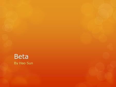 Beta By Hao Sun. JPM: Realized Beta JPM: Bi-Power Beta.