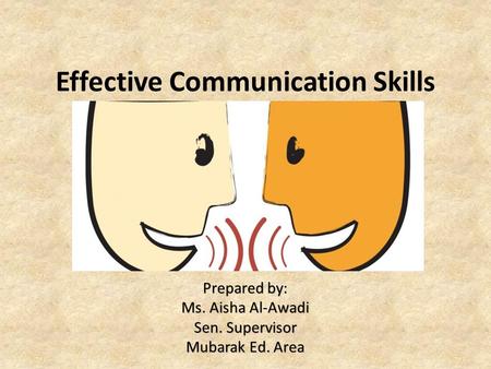 Effective Communication Skills