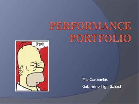 Ms. Coromelas Gabrielino High School. Organization 1 st Title Page 2 nd Table of Contents 3 rd Dear Reader Letter 4 th Reading Section 5 th Writing Section.