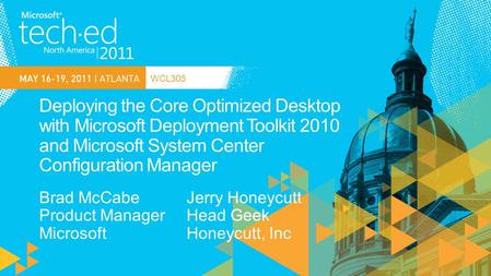 WCL305. App and desktop virtualization Improved control and automation Reduced helpdesk costs Simplified PC management with cloud services and enhanced.