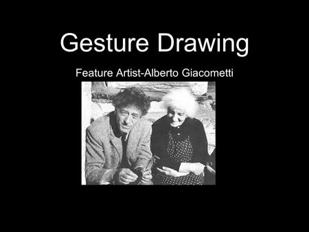 Feature Artist-Alberto Giacometti