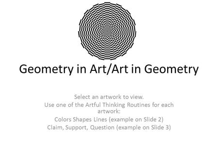 Geometry in Art/Art in Geometry