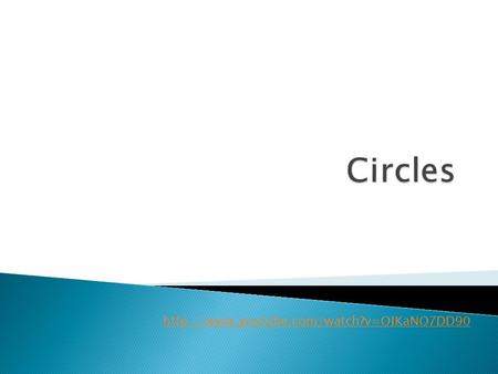 Standard Equation of a Circle w/center at the origin. x 2 + y 2 = r 2 r is the radius Translation of circles: