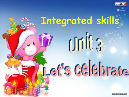 Integrated skills. 1.He is in the kitchen. 2.It is on 14th October. 3.I like this red coat. 4.That girl is Lucy. 5.I want a box of chocolate for Christmas.