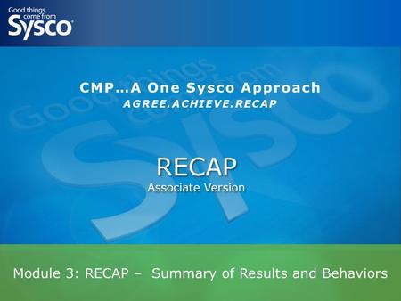 RECAP Associate Version