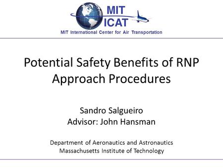 Potential Safety Benefits of RNP Approach Procedures