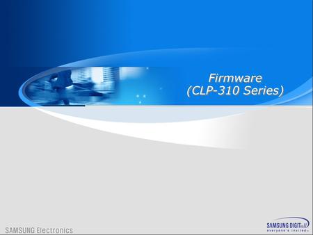 Firmware (CLP-310 Series).