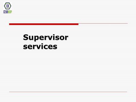 Supervisor services. Project manager Technological group Chief supervisor Supervisors facilities HSE Quality engineer HSE engineer Administrative support.