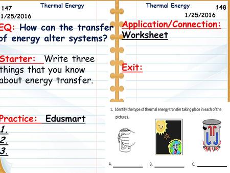 Application/Connection: Worksheet