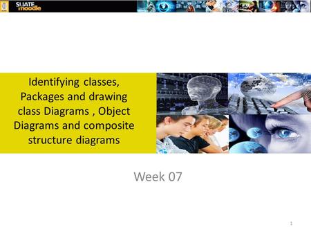 Identifying classes, Packages and drawing class Diagrams, Object Diagrams and composite structure diagrams Week 07 1.