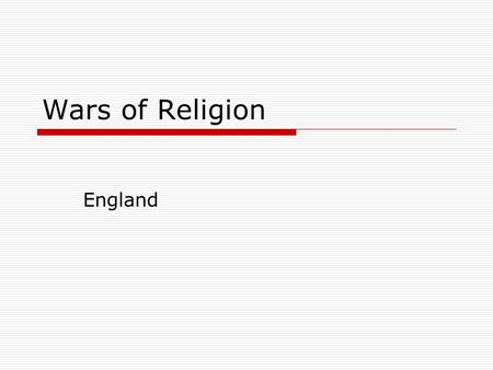 Wars of Religion England. Sins of the Father  Henry VIII was never meant to have the throne. But when his older brother died the crown passed to him.