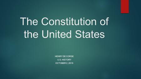 The Constitution of the United States