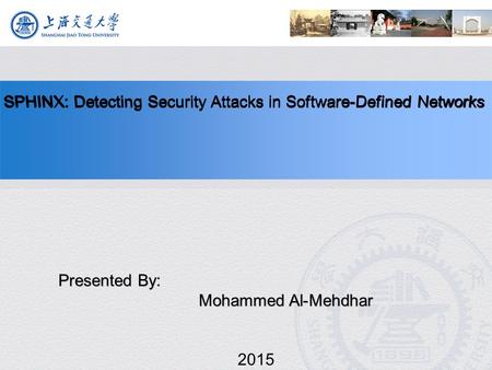 Presented By: Mohammed Al-Mehdhar 2015. Presentation Outline Introduction Approaches Implementation Evaluation Conclusion Q & A.