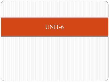 UNIT-6. Basics of Networking TCP/IP Sockets Simple Client Server program Multiple clients Sending file from Server to Client Parallel search server.