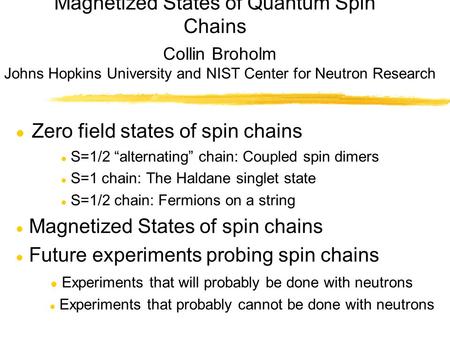 Magnetized States of Quantum Spin Chains