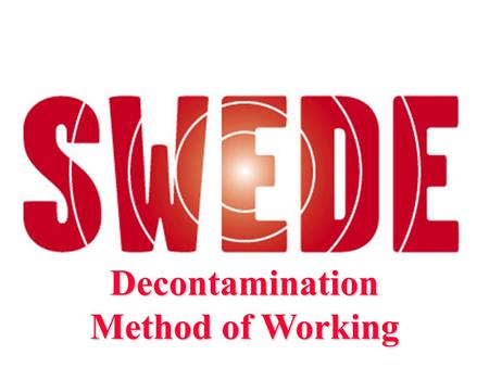 Decontamination Method of Working