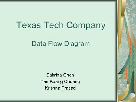 Texas Tech Company Data Flow Diagram