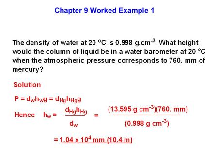 Chapter 9 Worked Example 1