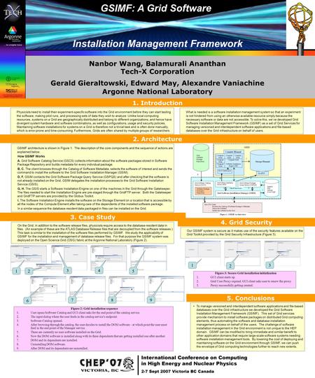 Nanbor Wang, Balamurali Ananthan Tech-X Corporation Gerald Gieraltowski, Edward May, Alexandre Vaniachine Argonne National Laboratory 2. ARCHITECTURE GSIMF: