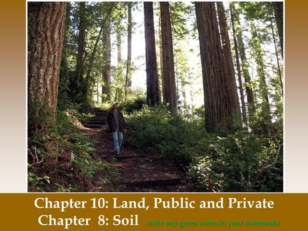 Chapter 10: Land, Public and Private