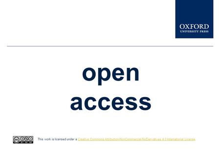 Open access This work is licensed under a Creative Commons Attribution-NonCommercial-NoDerivatives 4.0 International License.Creative Commons Attribution-NonCommercial-NoDerivatives.