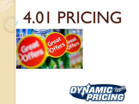 4.01 PRICING. ESSENTIAL QUESTIONS A: What are the concepts of pricing in SEM? B: How do the 5 factors affect pricing in SEM?