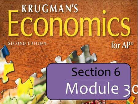 Section 6. What You Will Learn in this Module Explain why governments calculate the cyclically adjusted budget balance Identify problems posed by a large.