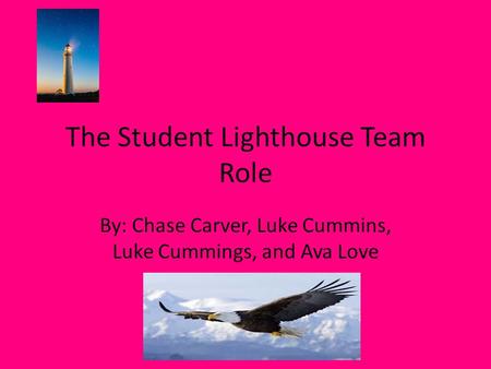 The Student Lighthouse Team Role