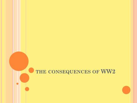 THE CONSEQUENCES OF WW2. H UMAN COST 40 millions dead in Europe Two-third were civilians One-fifith of Poland’s population died 20 million people displaced.