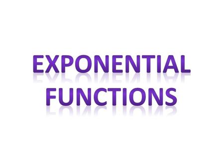 What do you think of when you hear the word “exponential?”