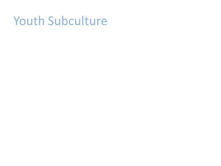 Youth Subculture. RASTAFARIANISM Rastafarianism is much more than an African Hippie movement. It is a religion that has roots that go back to Jamaica.