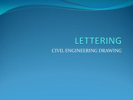 CIVIL ENGINEERING DRAWING