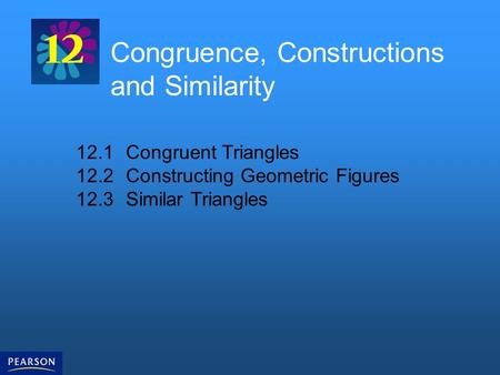 Congruence, Constructions and Similarity