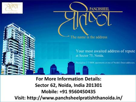 Sector 62,Noida, India 201301 Sector 62,Noida, India 201301 Mobile : +91 9560450435 Visit: