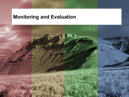 Monitoring and Evaluation. Objective Identify appropriate monitoring techniques. Identify approaches to evaluating plan implementation and effectiveness.