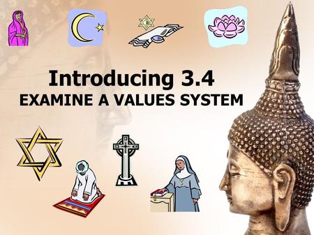 Introducing 3.4 EXAMINE A VALUES SYSTEM. What are Beliefs and Values?