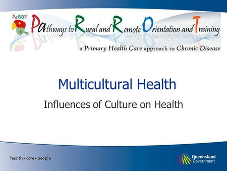 Influences of Culture on Health