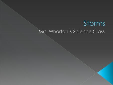  Storm- a violent disturbance in the atmosphere.  Thunderstorm- a small storm accompanied by lightning and thunder.  Thunderstorms form from large.