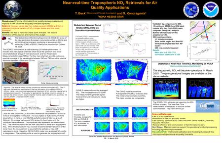 Center for Satellite Applications and Research (STAR) Review 09 – 11 March 2010 Requirement: Provide information to air quality decision makers and improve.