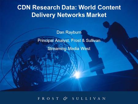 CDN Research Data: World Content Delivery Networks Market