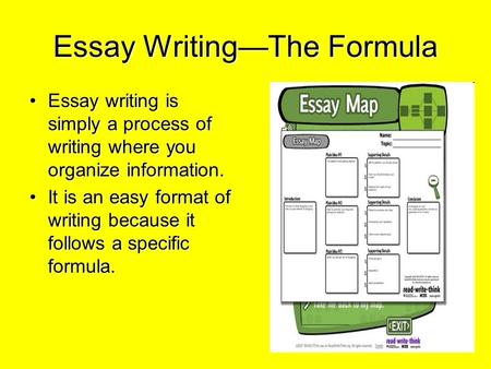 Essay Writing—The Formula