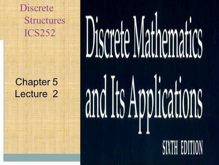 Discrete Structures ICS252 Chapter 5 Lecture 2. Languages and Grammars prepared By sabiha begum.