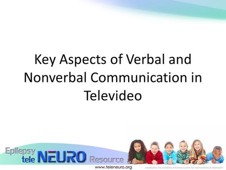 Key Aspects of Verbal and Nonverbal Communication in Televideo.