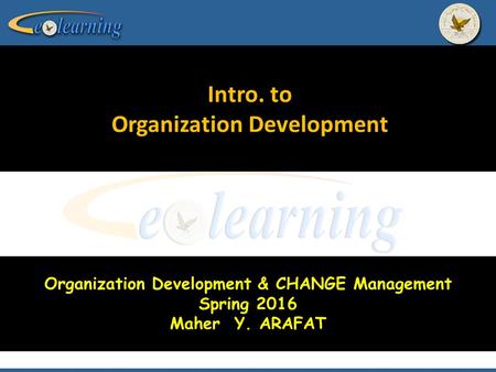 Intro. to Organization Development