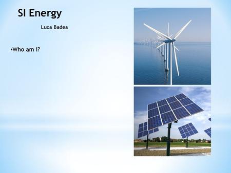 SI Energy Luca Badea Who am i?. What’s the ICT track all about? Focuses on Smart systems/efficiency DBL Hypermedia Programming Software Specification.